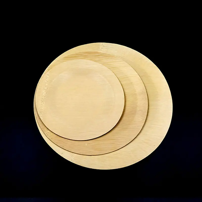 Toptan çevre dostu biyobozunur bambu tek kullanımlık tabaklar toplu ve ucuz tek kullanımlık tabaklar