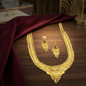 Collares Largos de Moda Chapados en Oro de 14K, 18K, 24K al por Mayor, Collares Largos de Latón con Diseño Tradicional, Conjunto de Joyería - Product Image 2