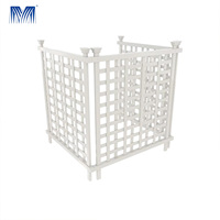 Cubierta de aluminio para aire acondicionado, decorativa, para exteriores, cortada con láser, resistente a la intemperie y a la corrosión, al por mayor