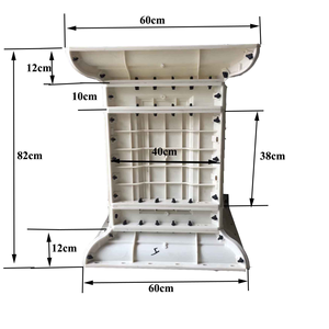 Molde personalizado 3D Pilar de hormigón balaustre molde lateral de plástico y molde de base de pedestal - Product Image 5