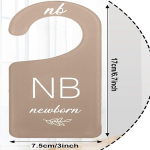 Percha acrílica personalizada para dividir la ropa, colgador cortado con láser, tipo colgante, gancho divisorio para armario de guardería de bebé, armario de tiendas - Product Image 4