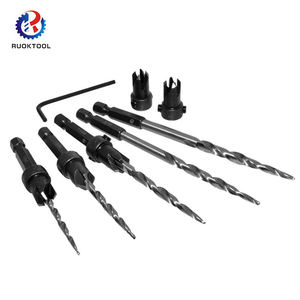 Hss <span class=keywords><strong>Bois</strong></span> Chanfrein Trapano Résistant À L'usure Hex Shank Cône Fraise Foret Manuel <span class=keywords><strong>Bois</strong></span> Auger Bit Set - Product Image 2