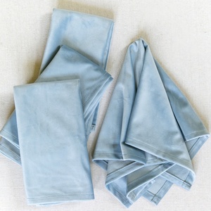 High Quality Washable <b>Table</b> <b>Linen</b> Velvet Napkins for Wedding Custom Size Embroidered Edge Flannel <b>Cloth</b> <b>Linen</b> Napkins Placemat - Product Image 2