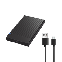 Boîtier de disque dur SATA 2,5 pouces USB 3.1 Gen1 Type-C, boîtier externe SATA vers USB-C pour HDD/SSD avec prise en charge UASP/Trim