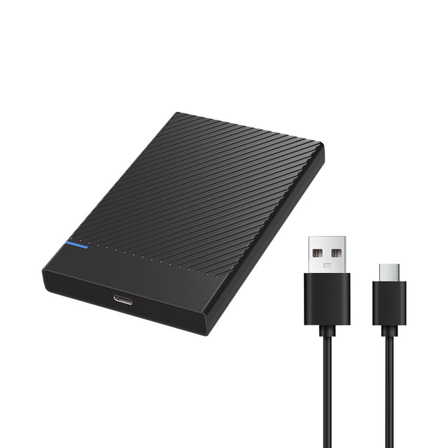 2.5 Inch USB 3.1 Gen1 Type-C SATA Hard Drive Enclosure, SATA to USB-C External HDD/SSD Case with UASP/Trim Support