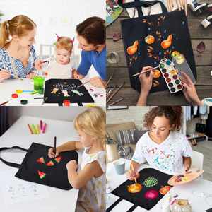 Bolsa de Compras de Algodón Orgánico Reutilizable y Reciclable con Logotipo Impreso en Serigrafía y Color Personalizado - Product Image 2