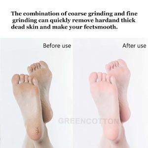 Holz-Fußschrubber mit Eigenem Logo, Langer Griff, Bimsstein-Fußfeile, Doppelseitige Fußfeile, Fersenreiniger, Fußpflegewerkzeug für Zuhause - Product Image 4