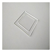 Verre TGV Encap Plaque de couverture encastrée LEC gravée et encapsulée, paquet d'affichage LED, haute transmission de la lumière 92%.
