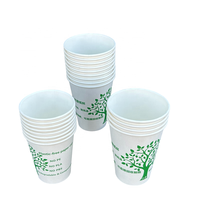 Gobelet en papier Gobest personnalisé à paroi simple, biodégradable, sans plastique (PE, PLA, PBS), avec vernis aqueux et gaufrage
