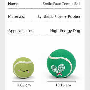 Jouet <span class=keywords><strong>pour</strong></span> <span class=keywords><strong>chien</strong></span> en forme de balle de tennis qui couine, durable, logo personnalisé, balles <span class=keywords><strong>d</strong></span>'entraînement <span class=keywords><strong>pour</strong></span> animaux de compagnie <span class=keywords><strong>pour</strong></span> les <span class=keywords><strong>jeux</strong></span> de récupération et la pratique de l'<span class=keywords><strong>obéissance</strong></span> - Product Image 5