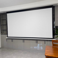 72-150 pouces HD télécommande électrique intégré projecteur de plafond caché écran 4K usage domestique anti-lumière levage écran de Projection