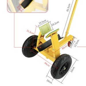 Chariot de manutention du verre industriel - Chariot à 3 roues durable pour un transport sûr du verre - Product Image 2