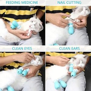 Cat Paw Covers Silicone Gel Anti-scratch <b>Bite</b>-proof for Cat Bathing and Grooming - Product Image 2