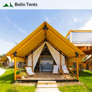 Tente de luxe en bois pour hôtel, maison de vacances, camping, hôtel de charme, avec une chambre et une salle de bain, personnalisable en usine - Product Image 1