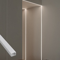 Profilés en aluminium en T pour armoire industrielle 004, lampe 19*13MM, canal diffuseur LED argenté, dimmable, CRI 95 élevé