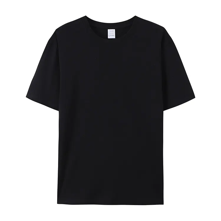 Hommes les plus à la mode noir 100% coton basique blanc décontracté O cou t-shirt avec manches courtes à vendre à bas prix