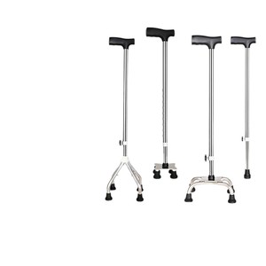 Canne télescopique antidérapante en acier inoxydable à quatre pieds Kaishengyuan pour personnes âgées, aide à la mobilité - Product Image 2