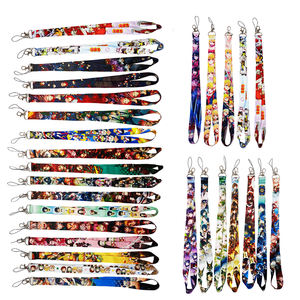 Lanyard Anime poliester dengan Logo kustom layar promosi kustom cetak tali leher cetak Logo kustom sublimasi - Product Image 3