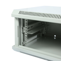 Gabinete rack de 19 pulgadas de fácil instalación, estante de servidor simple, gabinete de red interior y exterior 4U