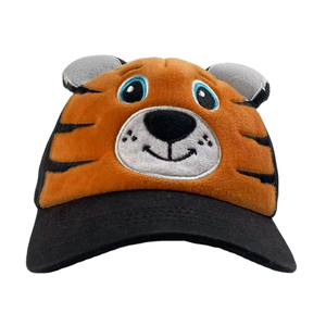 Casquette de baseball 5 panneaux pour enfants en gros avec fermeture arrière réglable, visière incurvée personnalisable, 100 % coton - Product Image 4