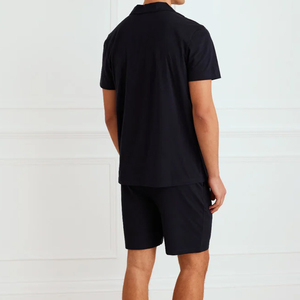 <span class=keywords><strong>Pigiama</strong></span> estivo in cotone organico da <span class=keywords><strong>uomo</strong></span> Set <span class=keywords><strong>pigiama</strong></span> corto in Jersey personalizzato per <span class=keywords><strong>uomo</strong></span> estivo abbottonatura camicie e pantaloncini - Product Image 4