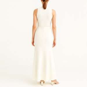 <span class=keywords><strong>Jupe</strong></span> longue maxi <span class=keywords><strong>blanche</strong></span> élégante pour femmes, vente en gros personnalisée - Product Image 2