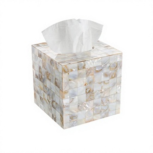 Boîte à mouchoirs carrée de qualité supérieure, design classique, taille personnalisée, pour hôtels et restaurants. - Product Image 1