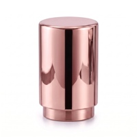 Capsules de flacons de parfum en Zamac écologiques de qualité supérieure, plaquées or 24 carats, usinées par CNC, perçage, électro-érosion à fil, brochage
