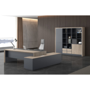 Juego de Escritorios de Oficina Modernos de Lujo Estilo Occidental, Incluye Sillas y Armarios para Escritorio de Director Ejecutivo, Proveedor de Fábrica de Foshan - Product Image 2