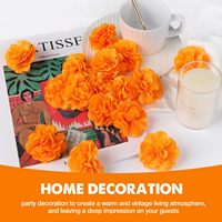 Fleurs artificielles réalistes pour Halloween : mini-gaillards, œillets et lilas de 6 cm et 9 cm de diamètre, longue durée, pour célébrations festives