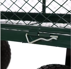 Stahl Allrad Pneumatische Garten Schubkarre Heavy Duty 200 Lbs Farm Unloader mit Griff OEM anpassbar - Product Image 4