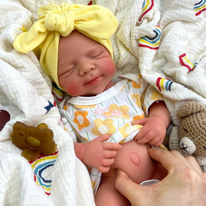 20 İnç Platin Silikon Yeniden Doğmuş Bebek Kız/Erkek Oyuncak Bebek, Detaylı Açık Ağızlı Damarlar, Kaygı Giderici Tek Noktadan Hizmet - Product Image 4