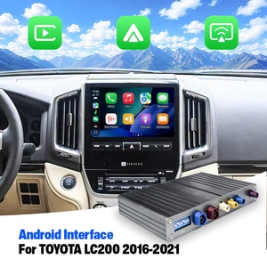 กล่องมัลติมีเดียสำหรับ Toyota Land Cruiser 200 2016-2021 YouTube 8 + 128G Android CarPlay <span class=keywords><strong>Video</strong></span> Interface MODULE อัพเกรดหน้าจอ OEM - Product Image 2