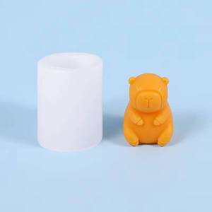 2025 Hot Sale 3D-Cartoon Capybara Animal Shape <b>Silicone</b> Mold for DIY Candles Wedding & Home Decoration - Product Image 5