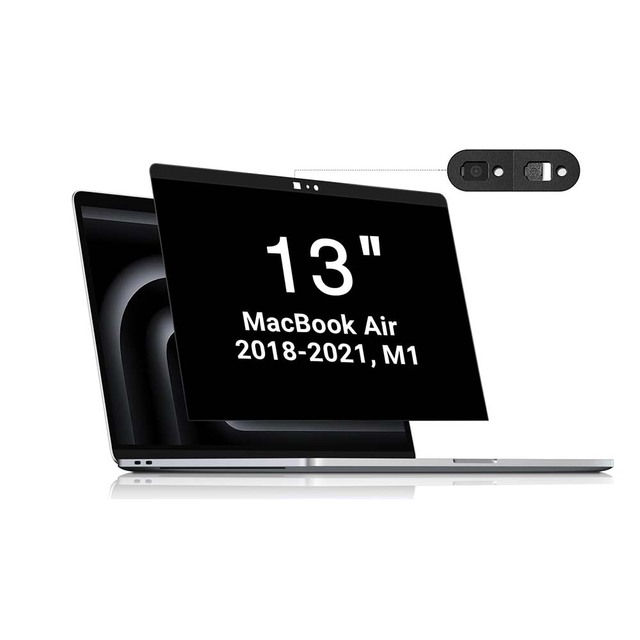 High Quality Anti-Fingerprint Anti-Glare 3D Anti-Spy Laptop Magnetic Privacy Screen Protector for MacBook Air 13.3 Inch