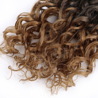 Extensions de tresses en fibres synthétiques haute température de qualité supérieure, style Gogo Curl, pré-torsadées pour crochet, ondulations profondes et effet mouillé, vente en gros