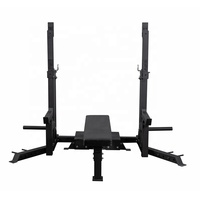Banc d'haltères multifonctions pour le fitness à domicile, la musculation et l'haltérophilie, réglable, avec banc de presse