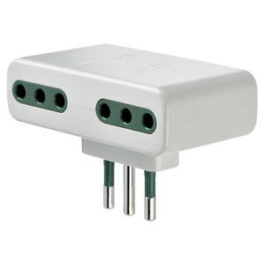 Adaptateur multi-prises S11 4P11 blanc pour appareils électriques - Product Image 1