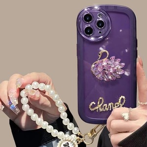 Personalizado Modelado Rhinestone Swan Pulseira TPU Capa Protetora para Huawei <span class=keywords><strong>Magic</strong></span> 6 Mate 60 Pro P60 Anti-Fall Mobile <span class=keywords><strong>Phone</strong></span> Case - Product Image 3