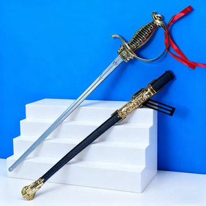 빈티지 스페인 래피어 장난감 검 세트 플라스틱 펜싱 검 어린이 코스프레용 레트로 메탈 손잡이 펜싱 검 장난감 어린이용 OEM - Product Image 5