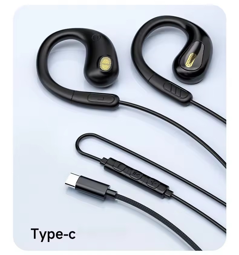 สีดำพร้อมปลั๊ก Type-c