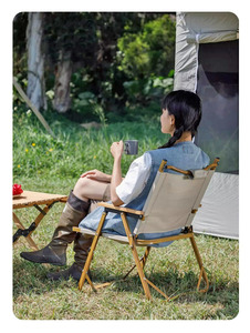 Hot Bán 3 Vị Trí Có Thể Điều Chỉnh Ngoài Trời Thư Giãn Ngả Kim Loại Gấp Di Động Cắm Trại Mặt Trăng Ghế Bộ Phận Và Bảng Với Tay Vịn - Product Image 6