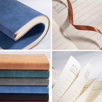 Cuaderno de cuero Pu A5, páginas interiores personalizadas, cuaderno de notas para ejercicio escolar, cuaderno de composición con logotipo