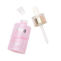 Flacon compte-gouttes en verre rose à motif marbré de 30 ml, flacon vide pour sérum cosmétique, huile essentielle, emballage