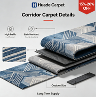 Moquette murale en rouleau pour hôtels, salles de banquet et couloirs – Mélange polyester/nylon, insonorisante, pour trafic intensif, écologique