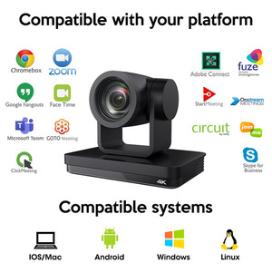 กล้อง PTZ ติดตามอัตโนมัติ 4K AI 12X HD-MI/SDI/USB3.0/LAN/PoE, รองรับ ONVIF/RTMP/SRT สำหรับการประชุมทางวิดีโอและถ่ายทอดสด MC8420 4K PTZ - Product Image 5