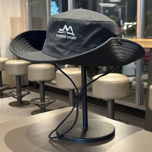 Cappello Estivo da Esterno con Protezione Solare, Regolabile, Unisex, a Tesa Larga, Traspirante, per Escursionismo e Pesca, UPF50+, Stile Montagna Innevata - Product Image 2