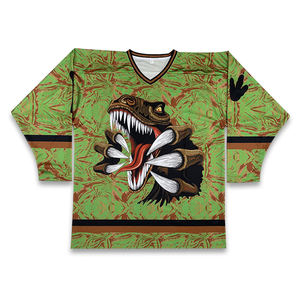 Maillot de hockey sur glace unisexe personnalisé, imprimé, à séchage rapide, respirant, confortable, en spandex/coton, de haute qualité, OEM, pour le sport en plein air - Product Image 2