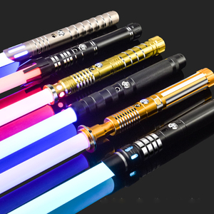 High Quality Promotional Toy 10 RGB Colors Dueling <b>Light</b> Saber Sword with Alloy Handle 6 Sound Effects USB Rechargeable - Product Image 5