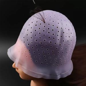 Outils professionnels de coloration capillaire pour salons de coiffure, bonnets de coloration durables, bonnets de coloration pour mèches, bonnets en silicone pour trepanation - Product Image 5